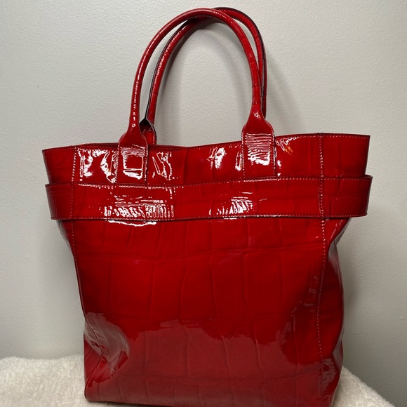 Kate Spade Elena Knightsbridge Red Leather Tote - Picture 4 of 12